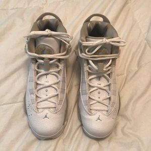 Jordan 6 rings white/lightsand